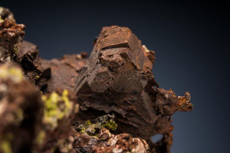COPPER after HEULANDITE? with EPIDOTE